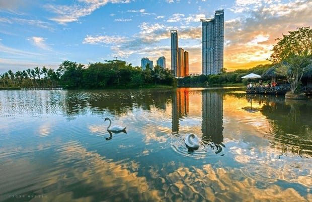 Ecopark được vinh danh là Khu đô thị tốt nhất châu Á, khu đô thị có cảnh quan tốt nhất thế giới. Ảnh: Ecopark