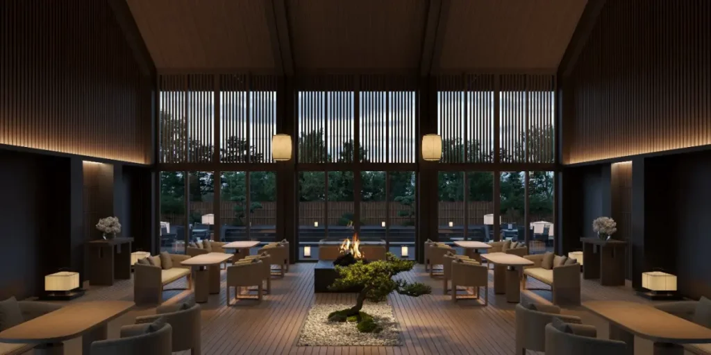 Nhà hàng thực dưỡng trong Ecovillage Saigon River. Ảnh phối cảnh: Nhà sáng lập Ecopark